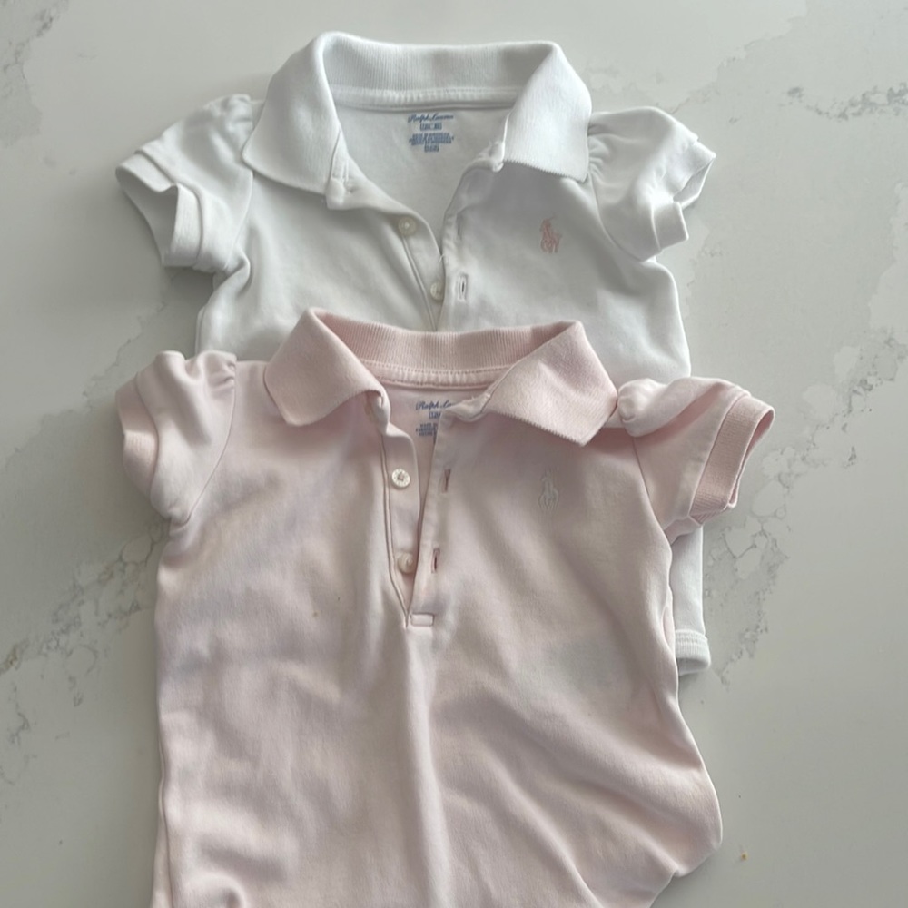 2 Ralph Lauren polo onesies 12 months